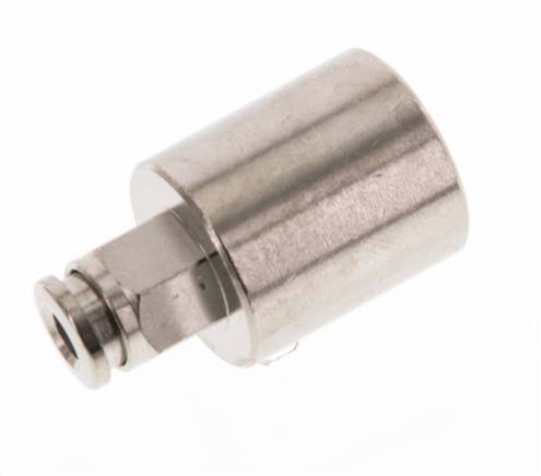 4mm x G1/4'' Push-in Fitting with Female Threads Brass NBR [2 Pieces]