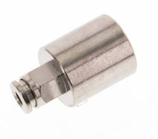 4mm x G1/4'' Push-in Fitting with Female Threads Brass NBR [2 Pieces]