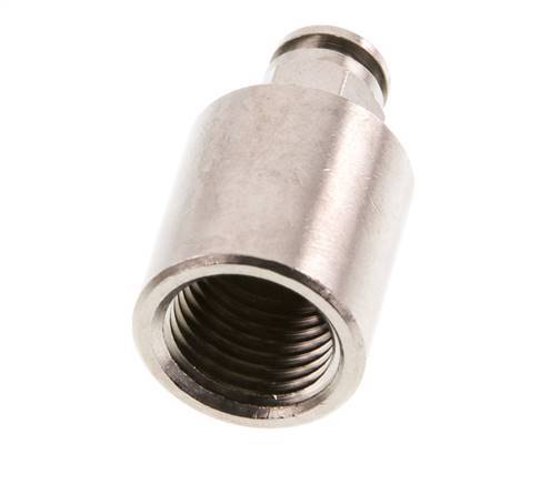 4mm x G1/4'' Push-in Fitting with Female Threads Brass NBR [2 Pieces]