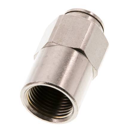 10mm x G3/8'' Push-in Fitting with Female Threads Brass NBR