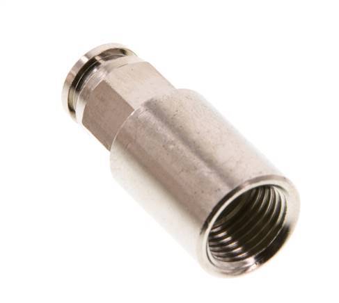 4mm x G1/8'' Push-in Fitting with Female Threads Brass FKM [2 Pieces]
