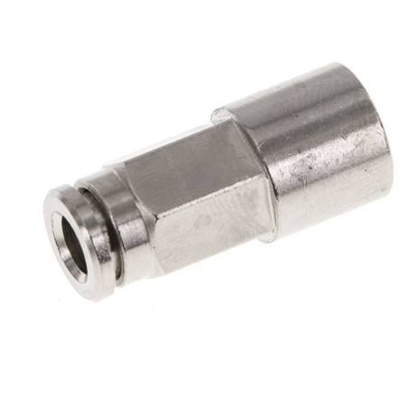 5mm x G1/8'' Push-in Fitting with Female Threads Brass FKM [2 Pieces]