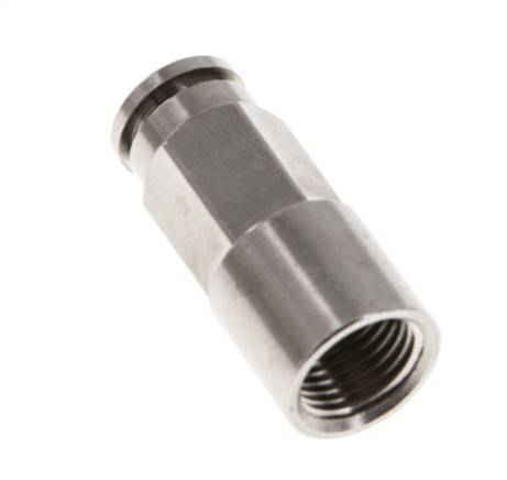 5mm x G1/8'' Push-in Fitting with Female Threads Brass FKM [2 Pieces]