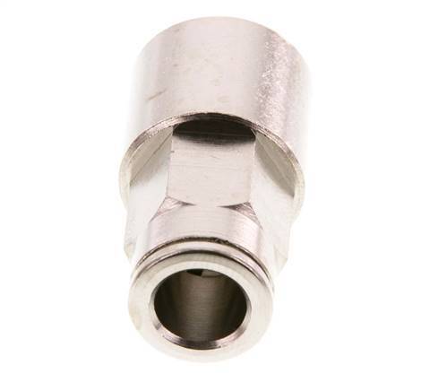 8mm x G1/4'' Push-in Fitting with Female Threads Brass FKM [2 Pieces]
