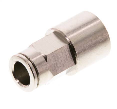 8mm x G1/4'' Push-in Fitting with Female Threads Brass FKM [2 Pieces]
