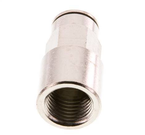 8mm x G1/4'' Push-in Fitting with Female Threads Brass FKM [2 Pieces]