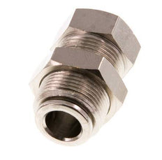 8mm x G1/8'' Push-in Fitting with Female Threads Brass NBR Bulkhead