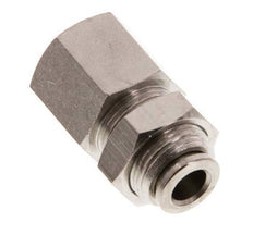 6mm x G1/4'' Push-in Fitting with Female Threads Brass NBR Bulkhead