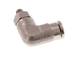 3mm x M 3 90deg Elbow Push-in Fitting with Male Threads Brass NBR Rotatable