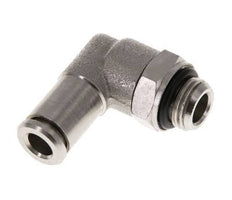 5mm x G1/8'' 90deg Elbow Push-in Fitting with Male Threads Brass NBR Rotatable [2 Pieces]