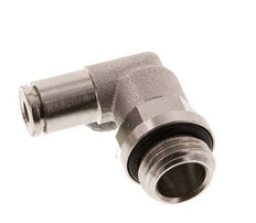4mm x G1/4'' 90deg Elbow Push-in Fitting with Male Threads Brass NBR Rotatable [2 Pieces]