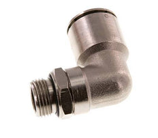 16mm x G3/8'' 90deg Elbow Push-in Fitting with Male Threads Brass NBR Rotatable