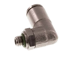 4mm x M 5 90deg Elbow Push-in Fitting with Male Threads Brass FKM Rotatable [2 Pieces]