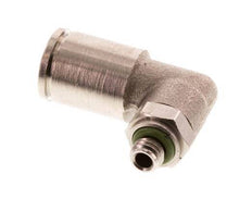 6mm x M 5 90deg Elbow Push-in Fitting with Male Threads Brass FKM Rotatable [2 Pieces]