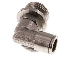10mm x G1/2'' 90deg Elbow Push-in Fitting with Male Threads Brass FKM Rotatable