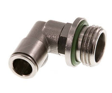 10mm x G1/2'' 90deg Elbow Push-in Fitting with Male Threads Brass FKM Rotatable