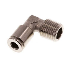 4mm x R1/8'' 90deg Elbow Push-in Fitting with Male Threads Brass NBR [2 Pieces]