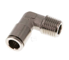 8mm x R1/4'' 90deg Elbow Push-in Fitting with Male Threads Brass NBR [2 Pieces]