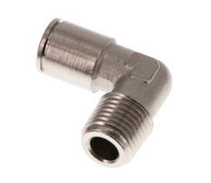 8mm x R1/4'' 90deg Elbow Push-in Fitting with Male Threads Brass NBR [2 Pieces]