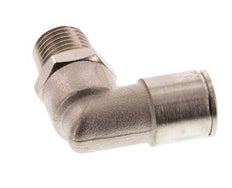 10mm x R1/4'' 90deg Elbow Push-in Fitting with Male Threads Brass FKM Rotatable