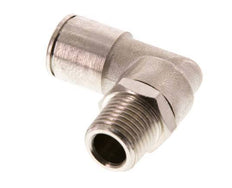 10mm x R1/4'' 90deg Elbow Push-in Fitting with Male Threads Brass FKM Rotatable