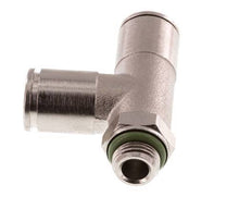8mm x G1/8'' Right Angle Tee Push-in Fitting with Male Threads Brass FKM Rotatable