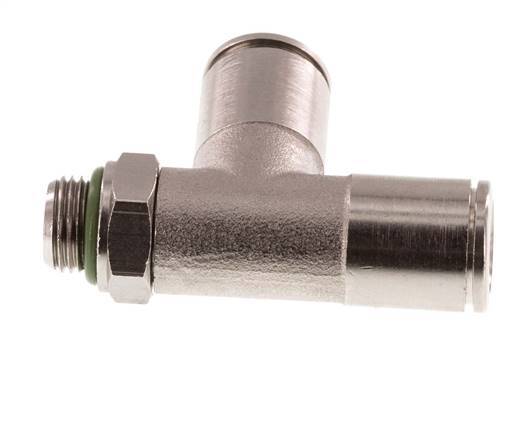 8mm x G1/8'' Right Angle Tee Push-in Fitting with Male Threads Brass FKM Rotatable
