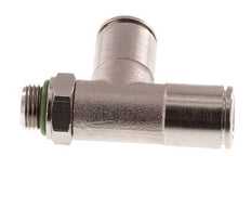 8mm x G1/8'' Right Angle Tee Push-in Fitting with Male Threads Brass FKM Rotatable