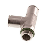 8mm x G1/4'' Right Angle Tee Push-in Fitting with Male Threads Brass FKM Rotatable