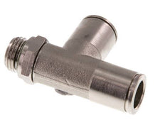 10mm x G1/4'' Right Angle Tee Push-in Fitting with Male Threads Brass FKM Rotatable