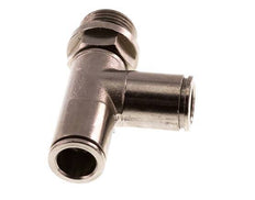 10mm x G3/8'' Right Angle Tee Push-in Fitting with Male Threads Brass FKM Rotatable