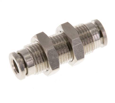 5mm Push-in Fitting Brass NBR Bulkhead