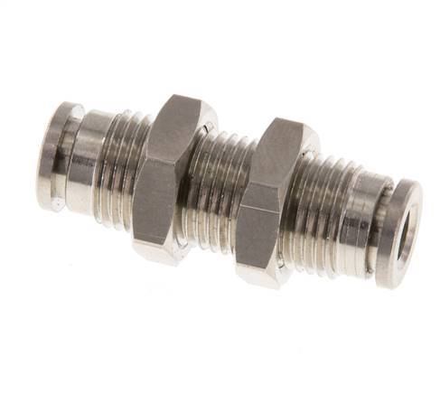 5mm Push-in Fitting Brass NBR Bulkhead