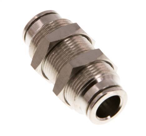 8mm Push-in Fitting Brass NBR Bulkhead