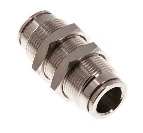 10mm Push-in Fitting Brass NBR Bulkhead