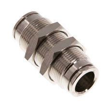 10mm Push-in Fitting Brass NBR Bulkhead