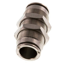 14mm Push-in Fitting Brass NBR Bulkhead