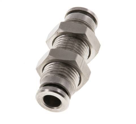 5mm Push-in Fitting Brass FKM Bulkhead
