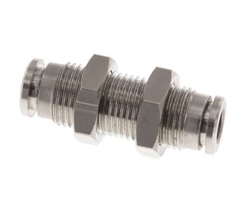 5mm Push-in Fitting Brass FKM Bulkhead