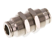 8mm Push-in Fitting Brass FKM Bulkhead