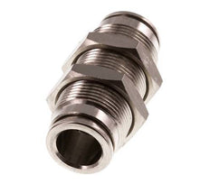 10mm Push-in Fitting Brass FKM Bulkhead