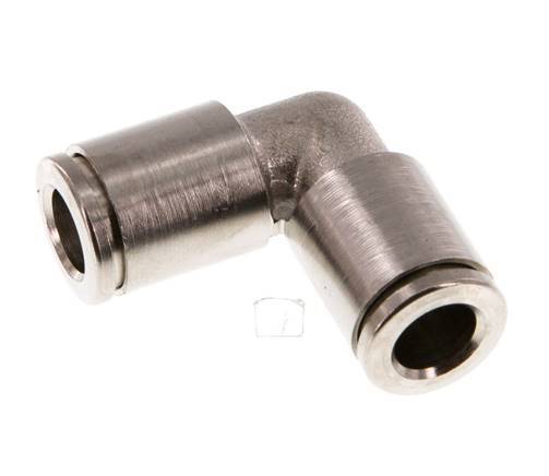 6mm 90deg Elbow Push-in Fitting Brass NBR [2 Pieces]