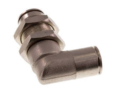 12mm 90deg Elbow Push-in Fitting Brass NBR Bulkhead