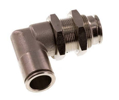 12mm 90deg Elbow Push-in Fitting Brass NBR Bulkhead
