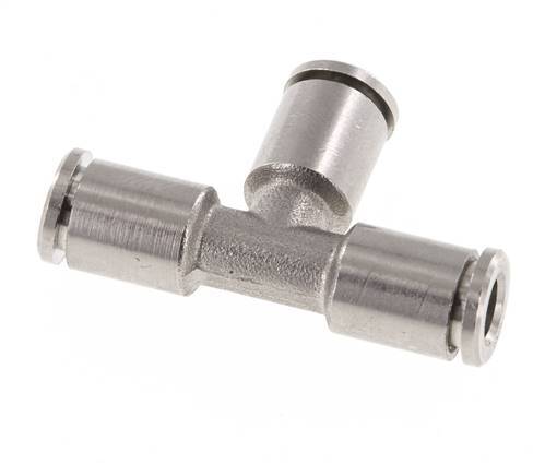 5mm Tee Push-in Fitting Brass NBR [2 Pieces]