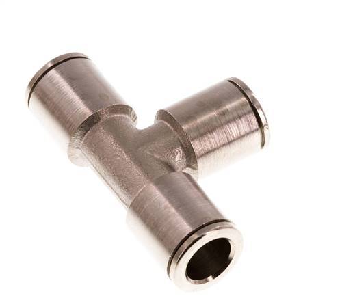 8mm Tee Push-in Fitting Brass NBR