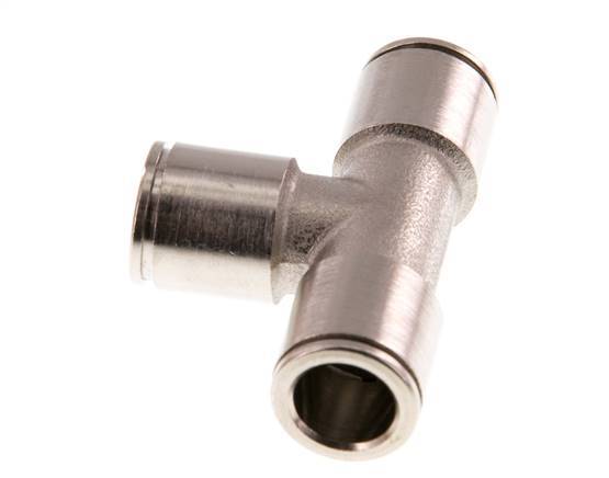 10mm Tee Push-in Fitting Brass NBR