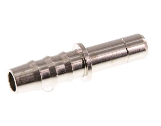 8mm x 8mm Plug-in Fitting with Hose Pillar Brass FKM [2 Pieces]