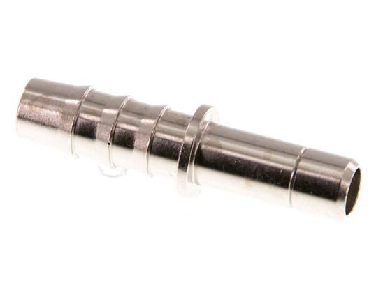 8mm x 8mm Plug-in Fitting with Hose Pillar Brass FKM [2 Pieces]