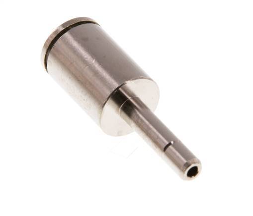 6mm x 4mm Push-in Fitting with Plug-in Brass NBR [2 Pieces]